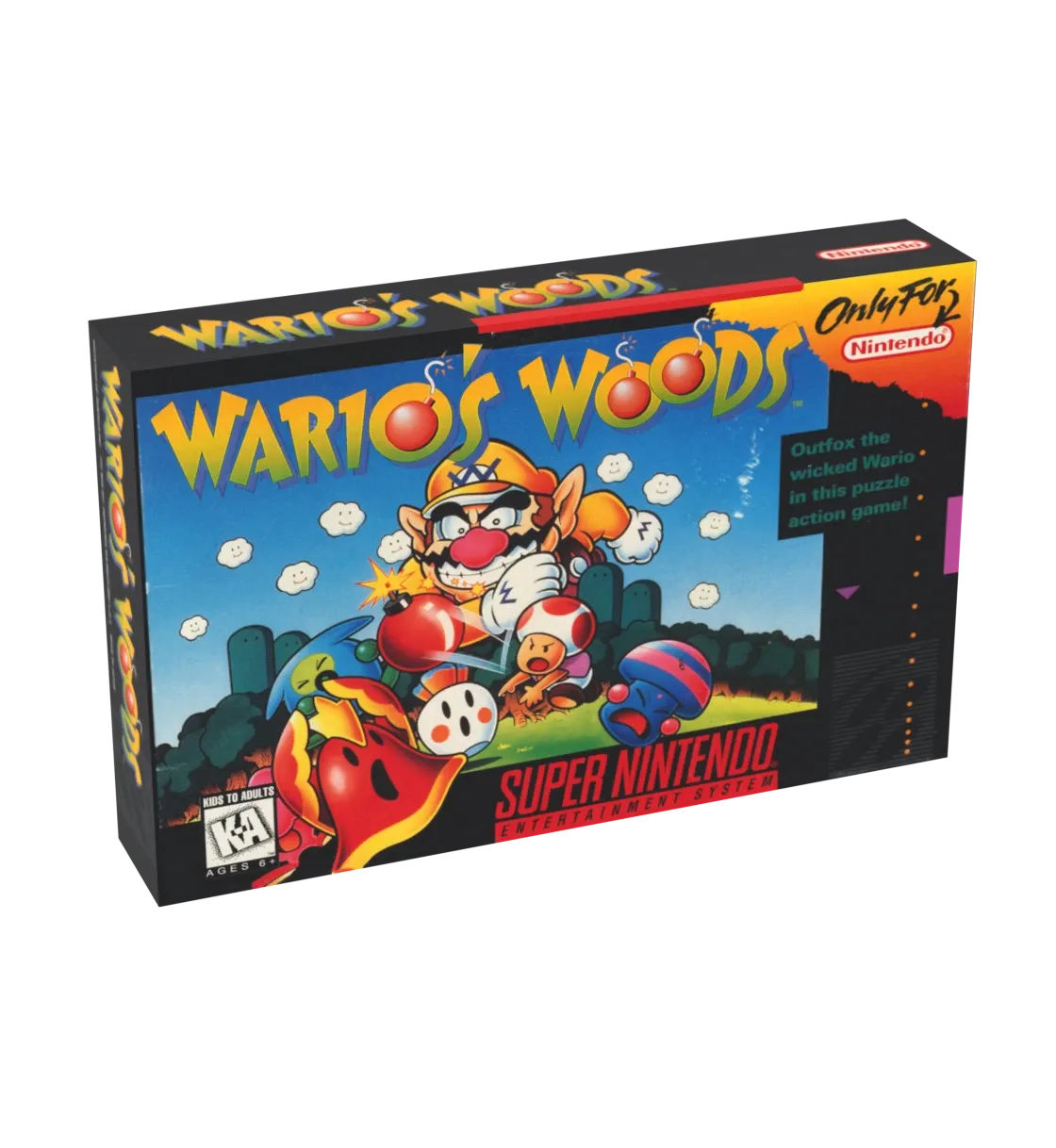 Wario&#39;s Woods Reproduction Box