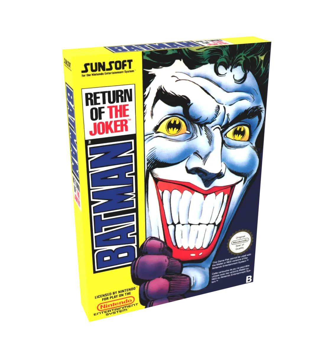 Batman Return of the Joker Reproduction Box