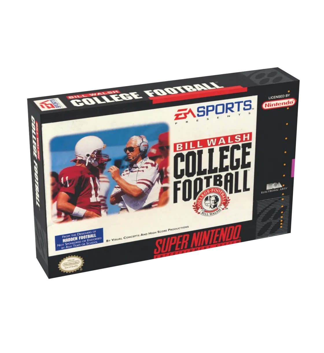 Bill Walsh College Football Reproduction Box