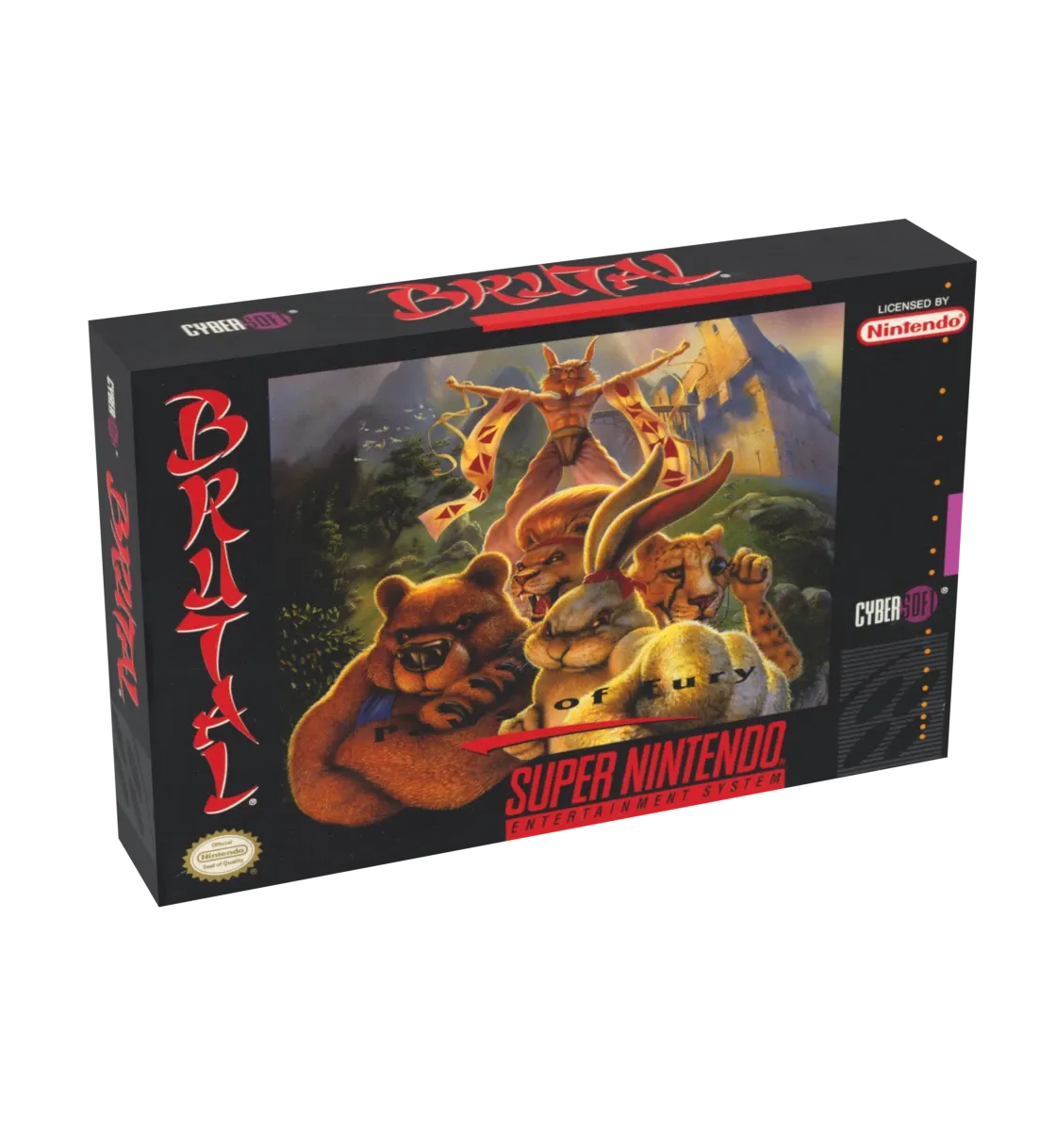 Brutal Paws of Fury Reproduction Box