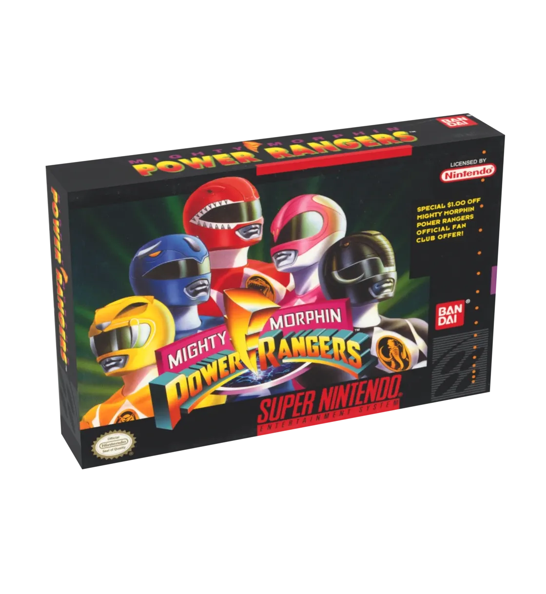 Mighty Morphin Power Rangers Reproduction Box