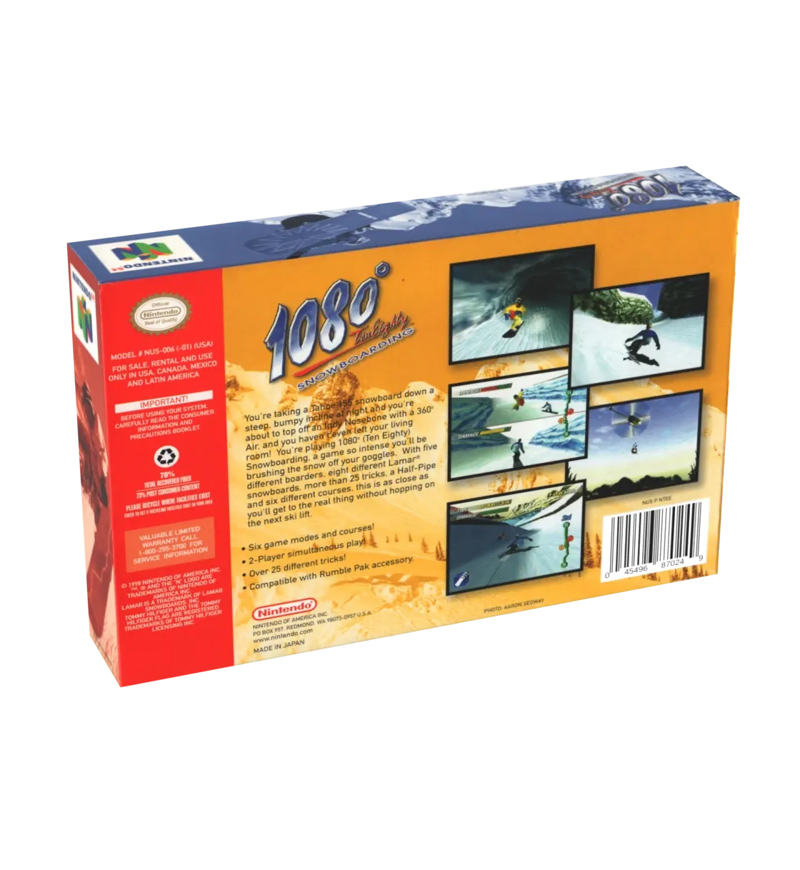 1080 Snowboarding Reproduction Box