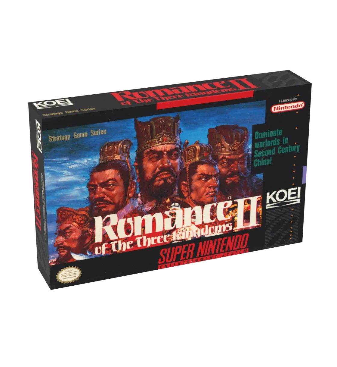Romance of the Three Kingdoms II Reproduction Box