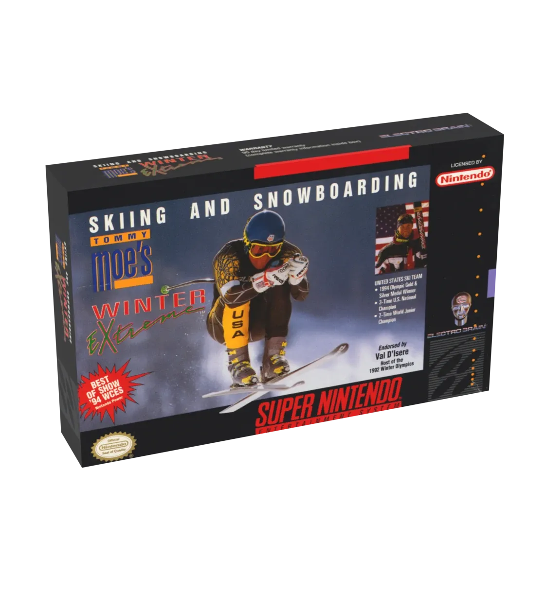 Tommy Moe&#39;s Winter Extreme - Skiing &amp; Snowboarding Reproduction Box