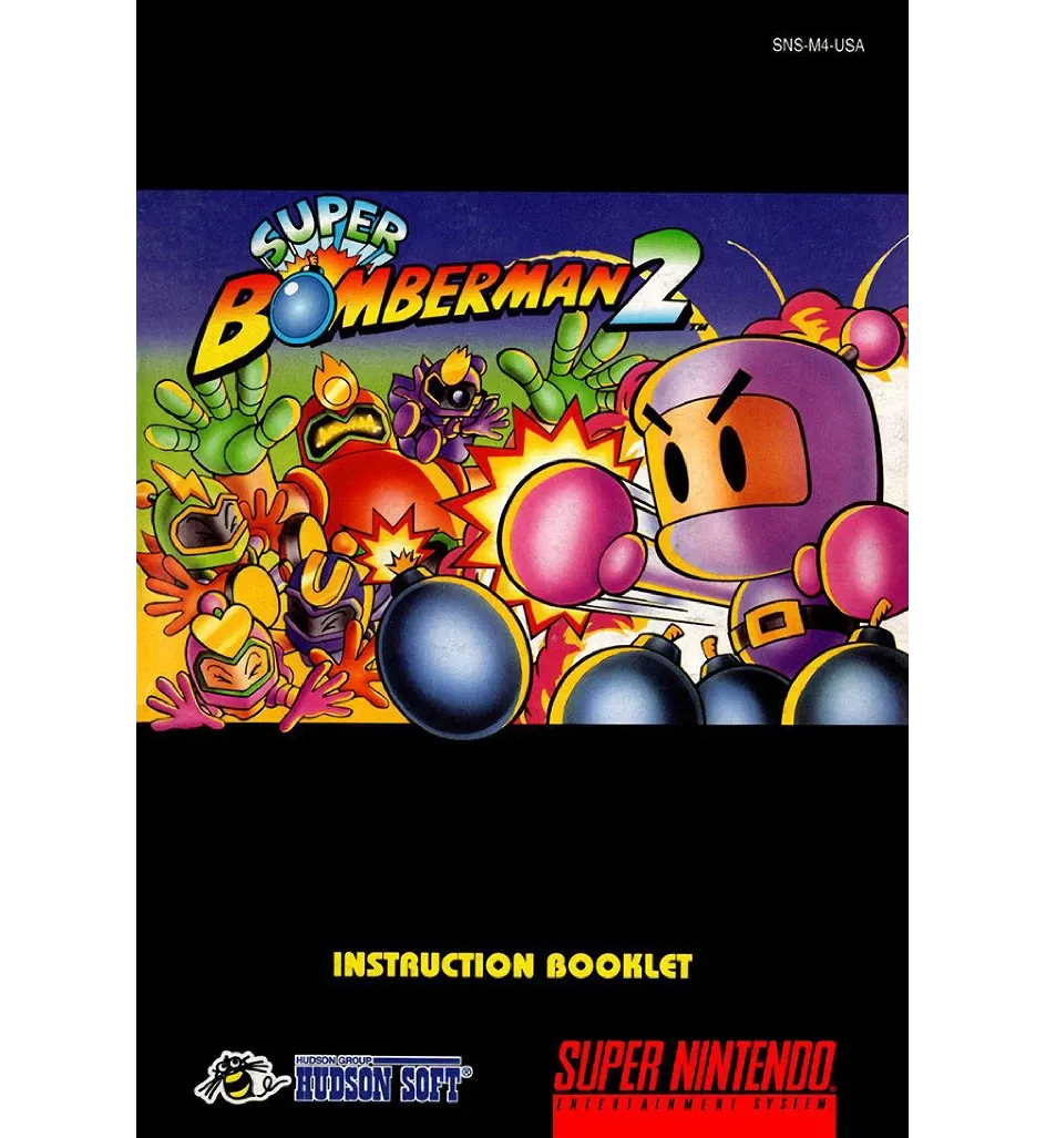 Super Bomberman 2 Reproduction Manual