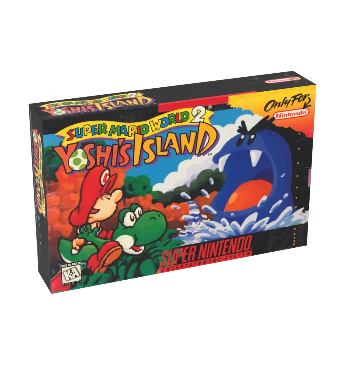 Super Mario World 2 Yoshi&#39;s Island Reproduction Box