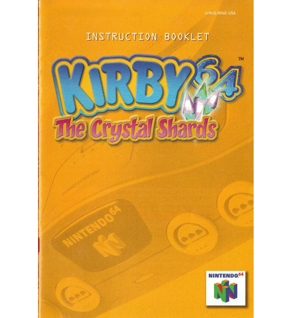Kirby 64 The Crystal Shards Reproduction Manual