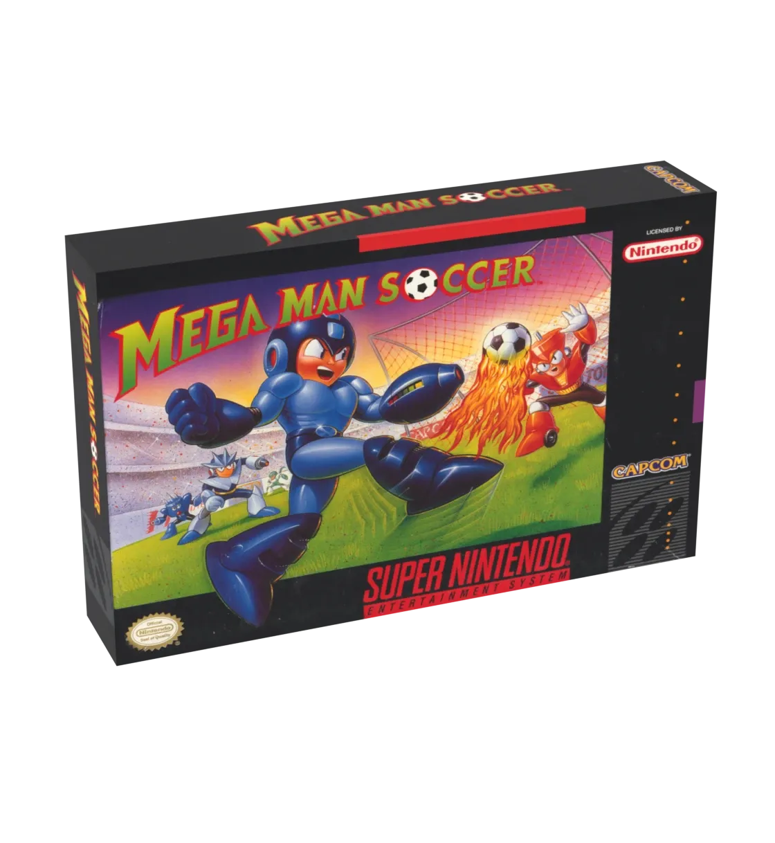 Mega Man Soccer Reproduction Box