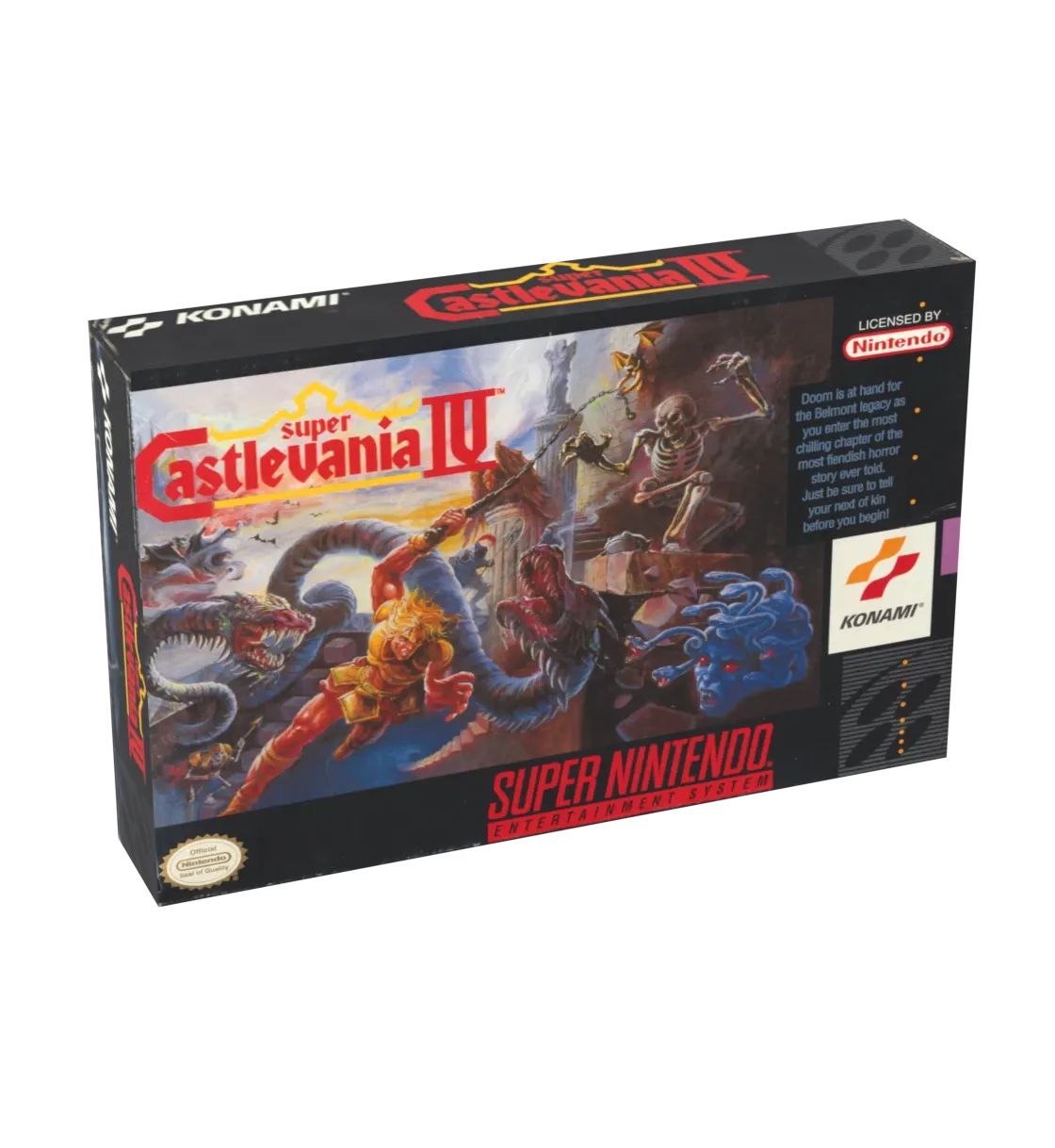 Super Castlevania 4 Reproduction Box