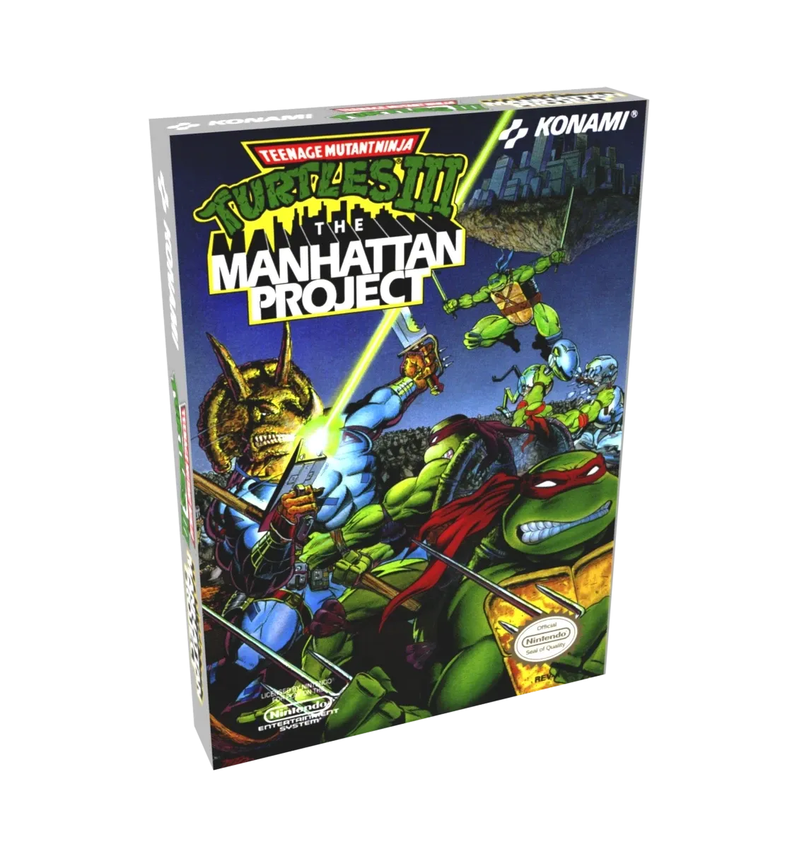 Teenage Mutant Ninja Turtles 3 The Manhattan Project Reproduction Box