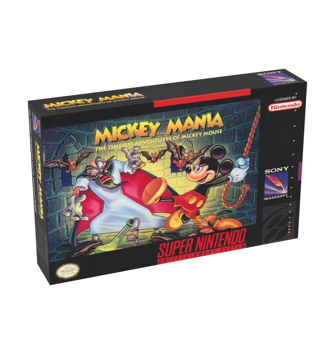 Mickey Mania The Timeless Adventures of Mickey Mouse Reproduction Box