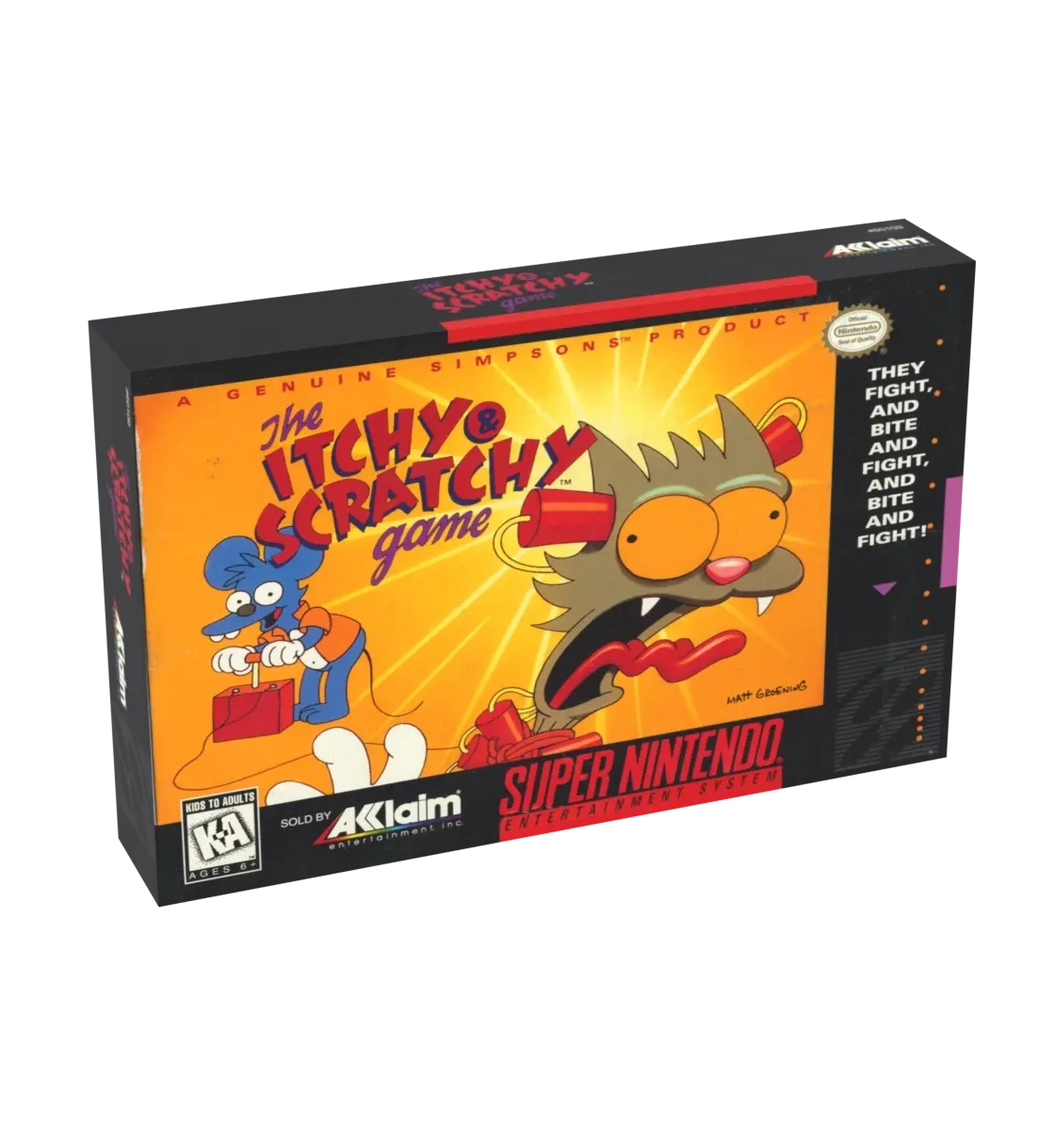 Itchy &amp; Scratchy Game Reproduction Box