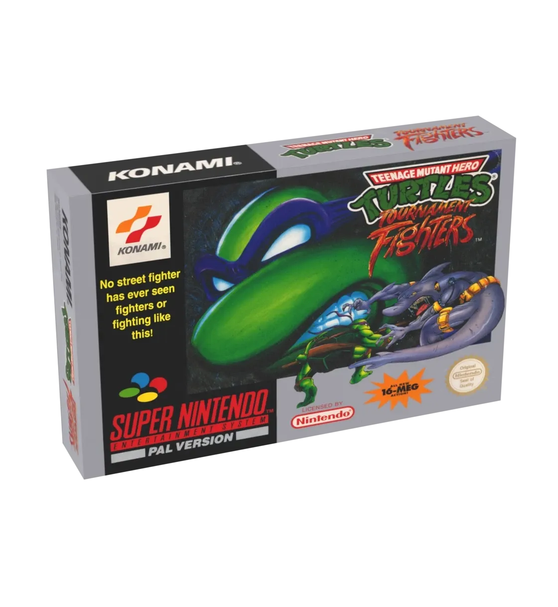 Teenage Mutant Hero Turtles Tournament Fighters Reproduction Box
