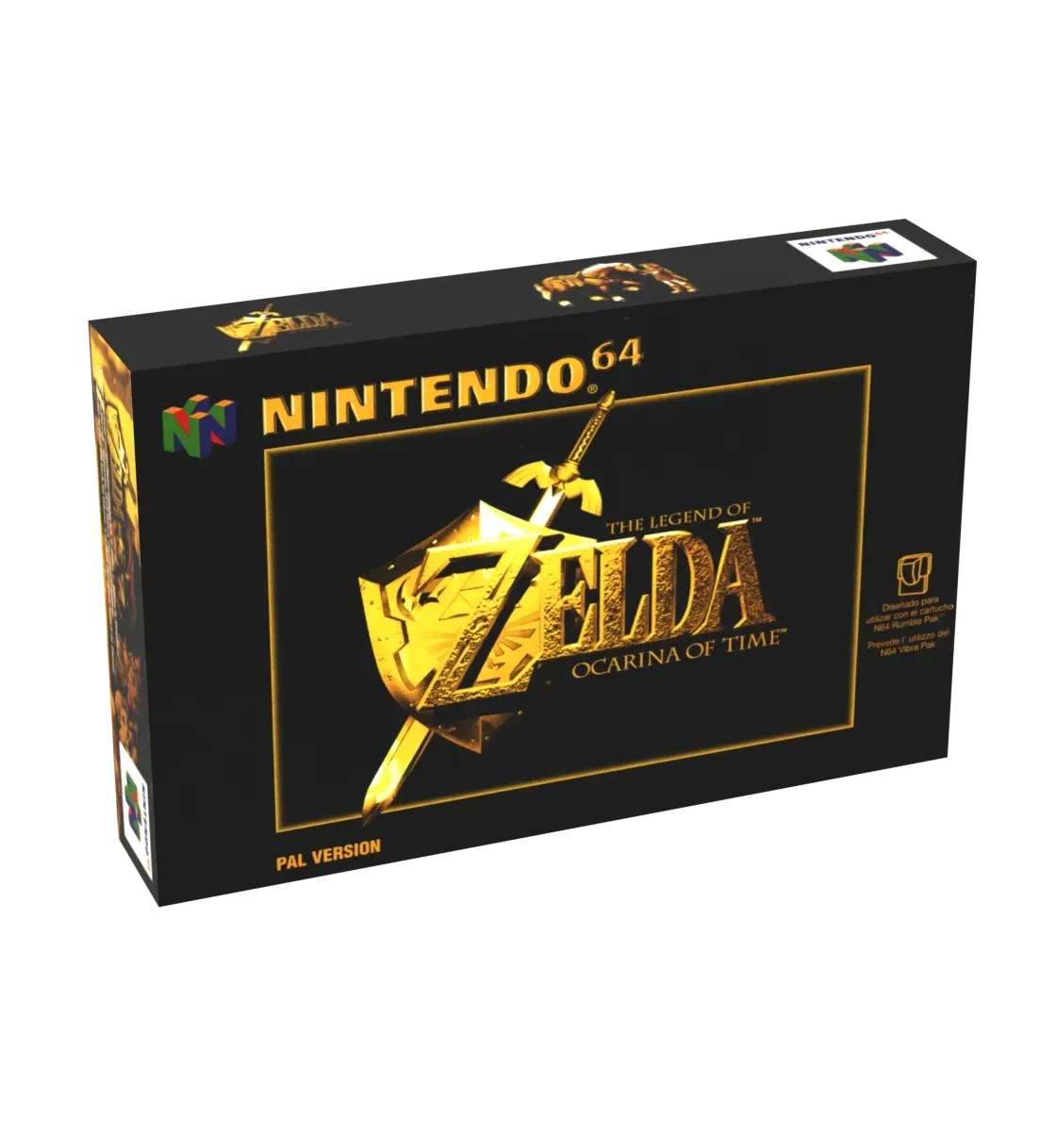 The Legend of Zelda Ocarina of Time Reproduction Box