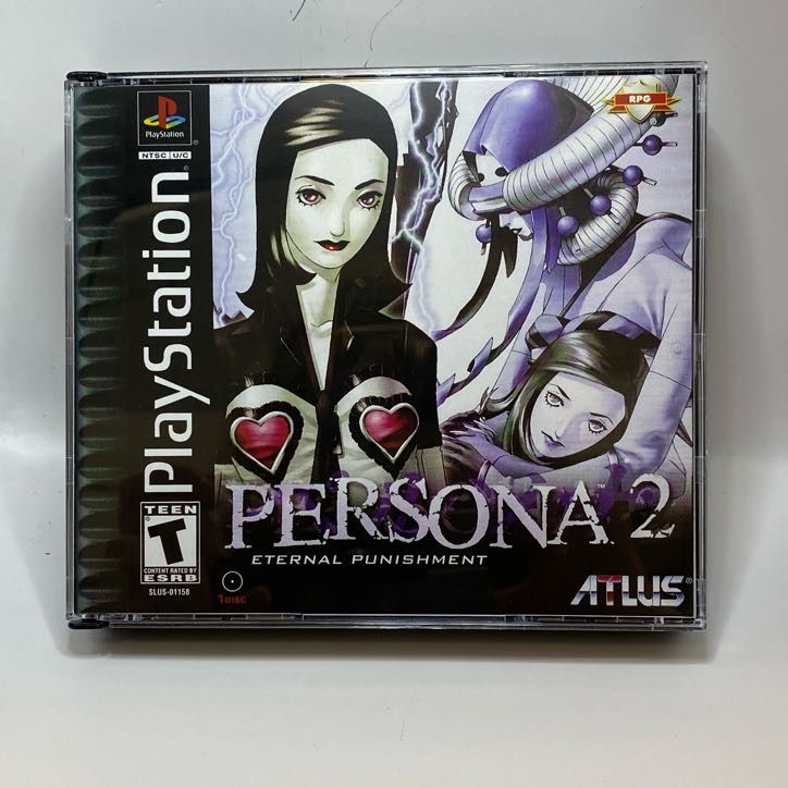Persona 2 | NTSC | Playstation | PS1 | En | Reproduction Case and Booklet - NO GAME