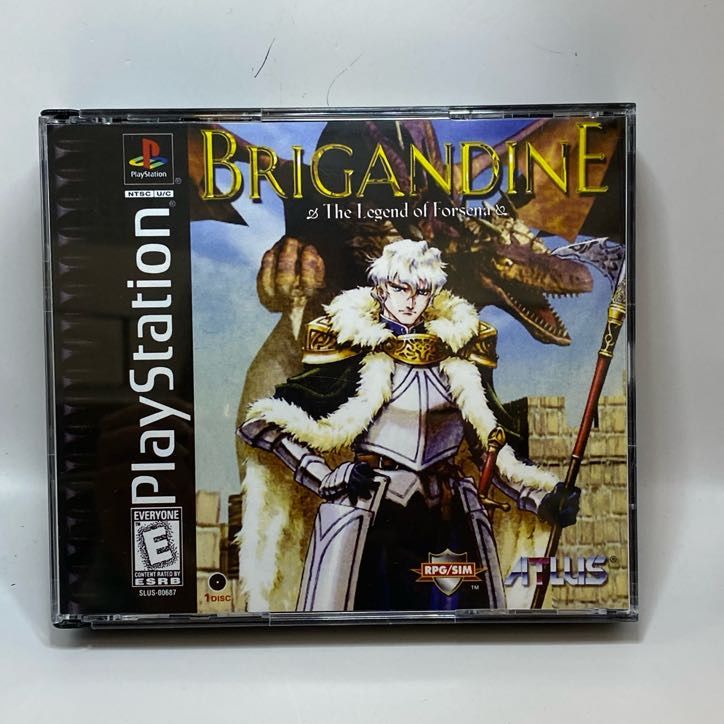 Brigandine | NTSC | Playstation | PS1 | En | Reproduction Case and Booklet - NO GAME