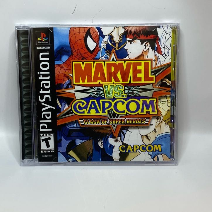 Marvel Vs. Capcom | NTSC | Playstation | PS1 | En | Reproduction Case and Booklet - NO GAME