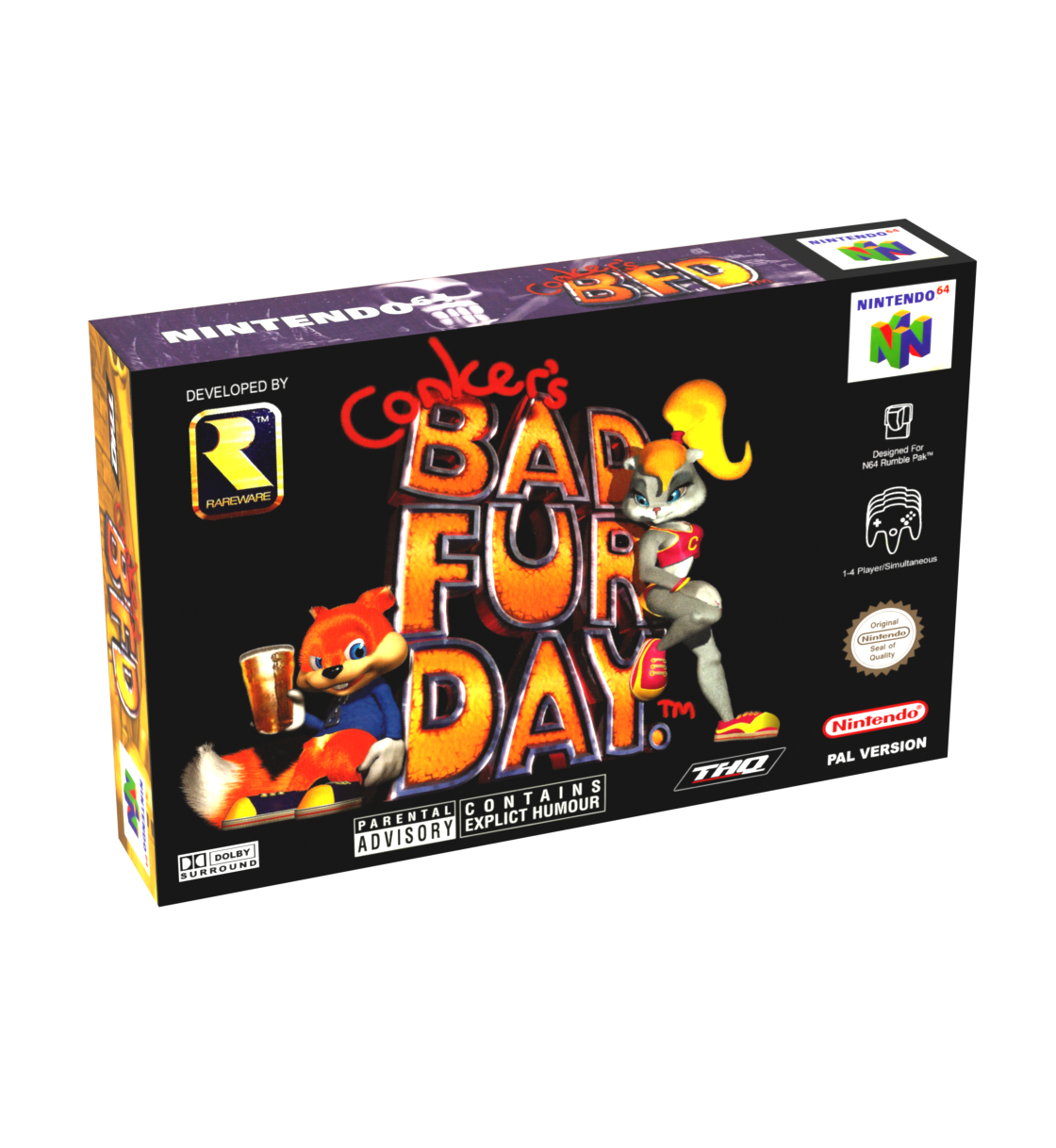 Conker&#39;s Bad Fur Day Reproduction Box