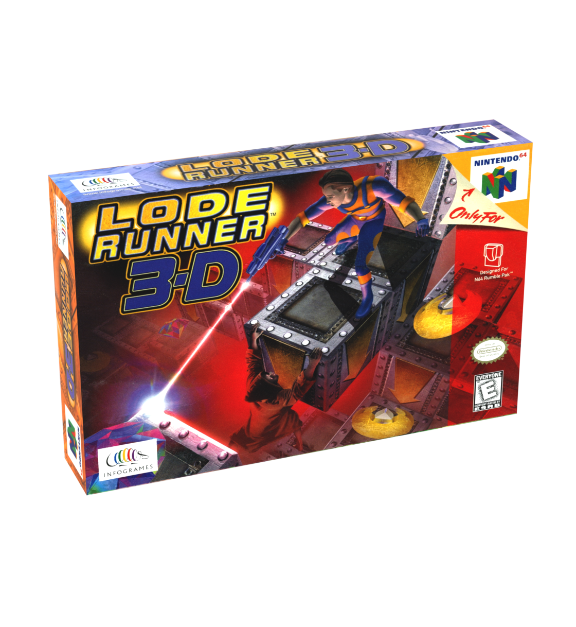 Lode Runner 3D Reproduction Box
