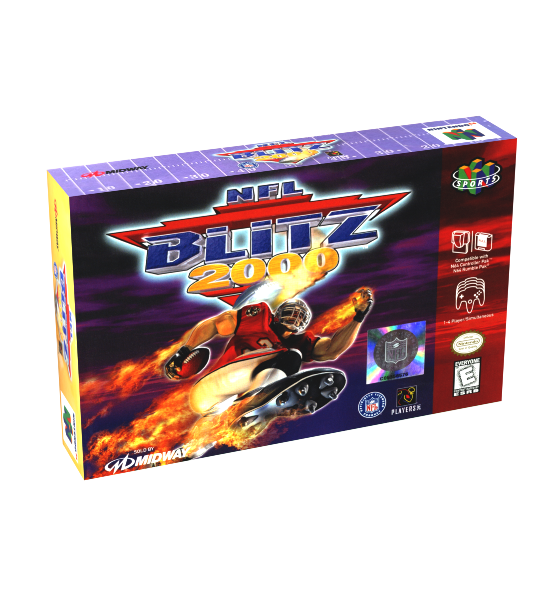 NFL Blitz 2000 Reproduction Box