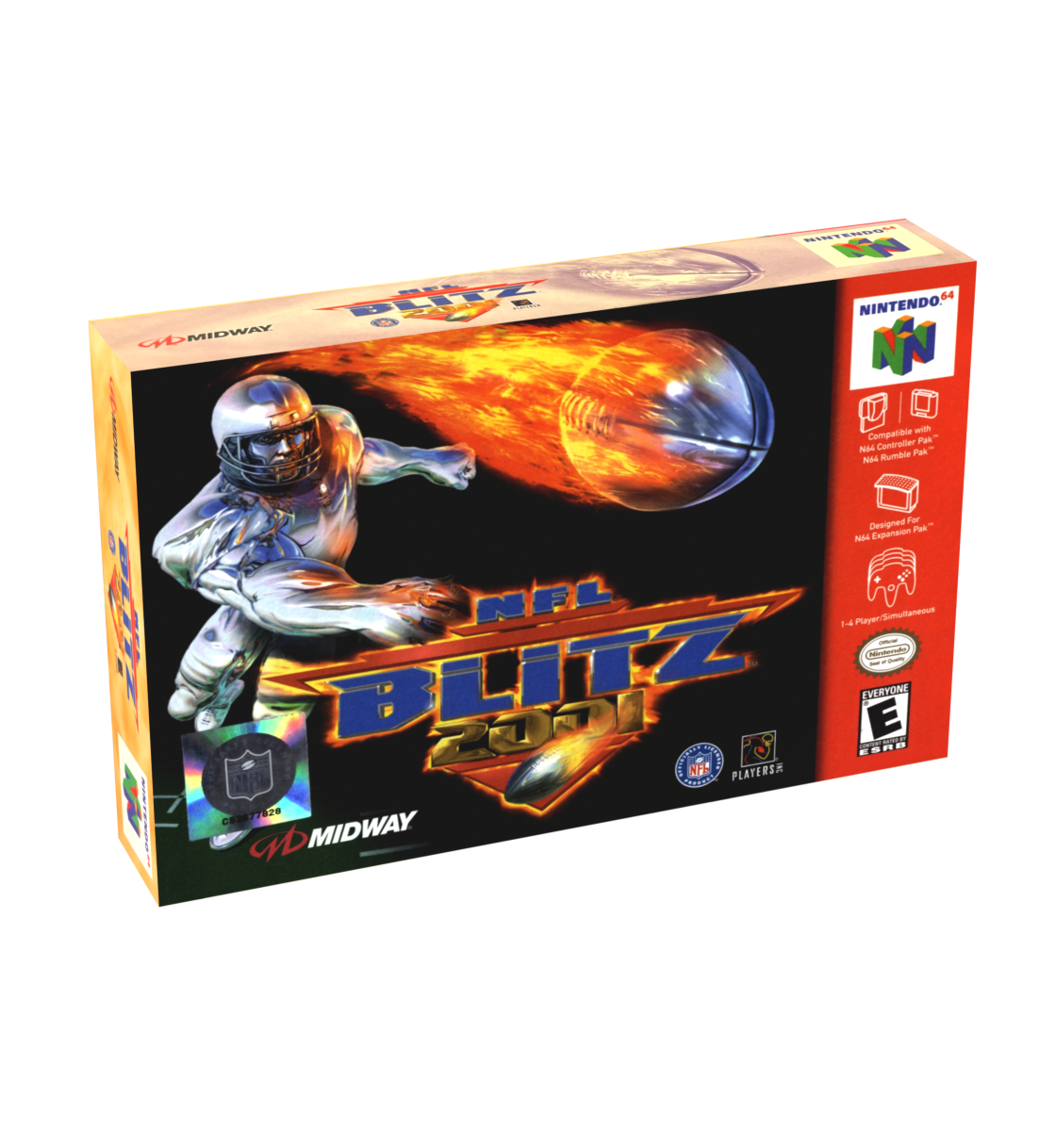NFL Blitz 2001 Reproduction Box