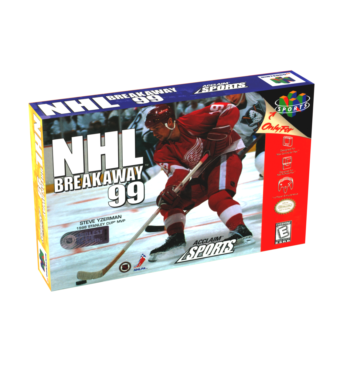 NHL Breakaway 99 Reproduction Box