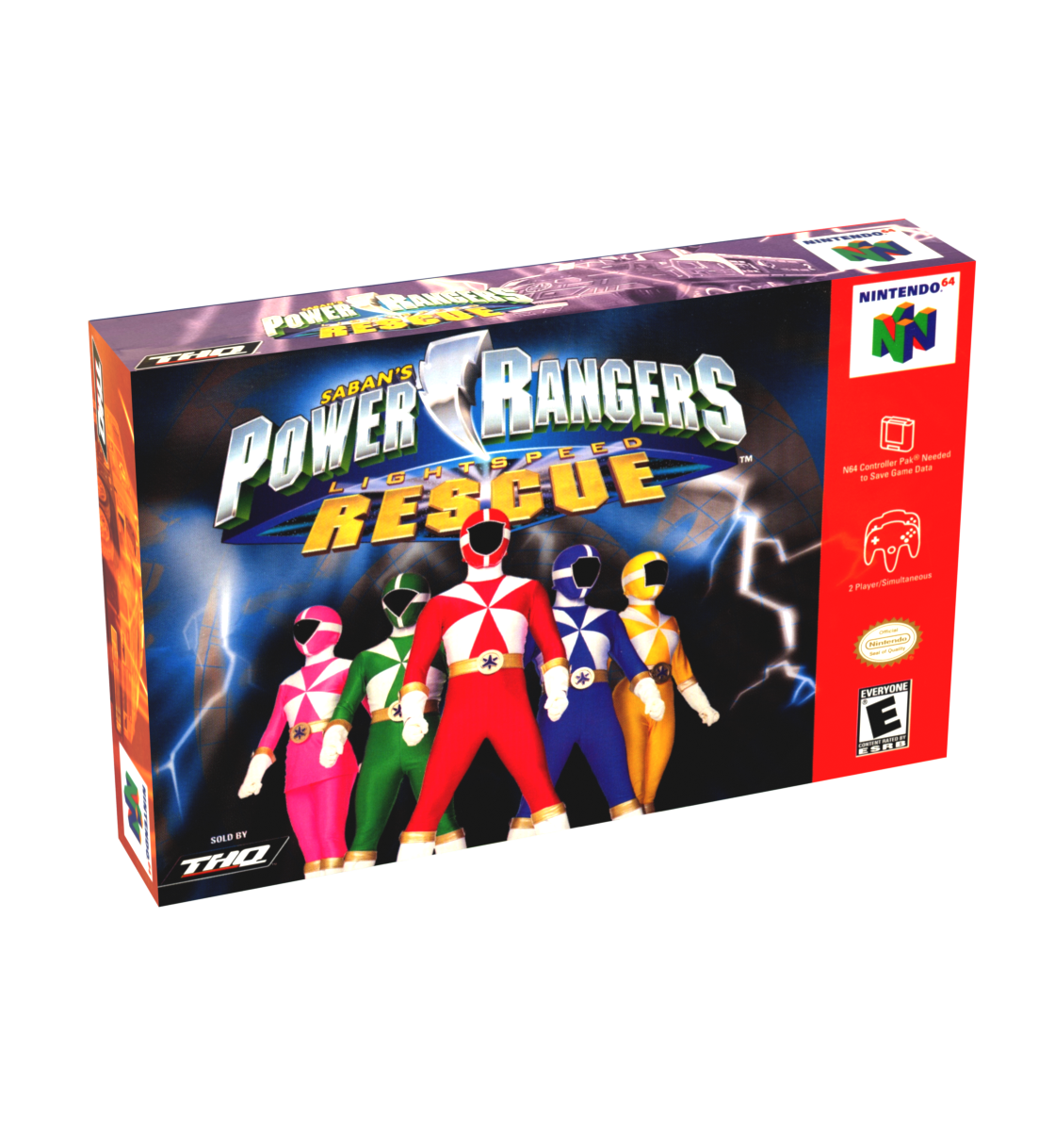 Power Rangers Lightspeed Rescue Reproduction Box