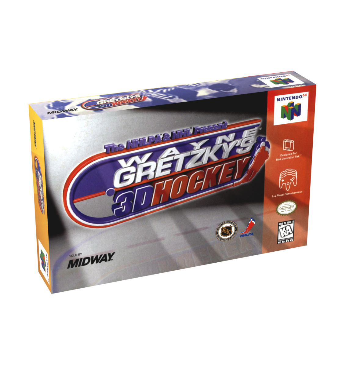 Wayne Gretzky´s 3D Hockey Reproduction Box