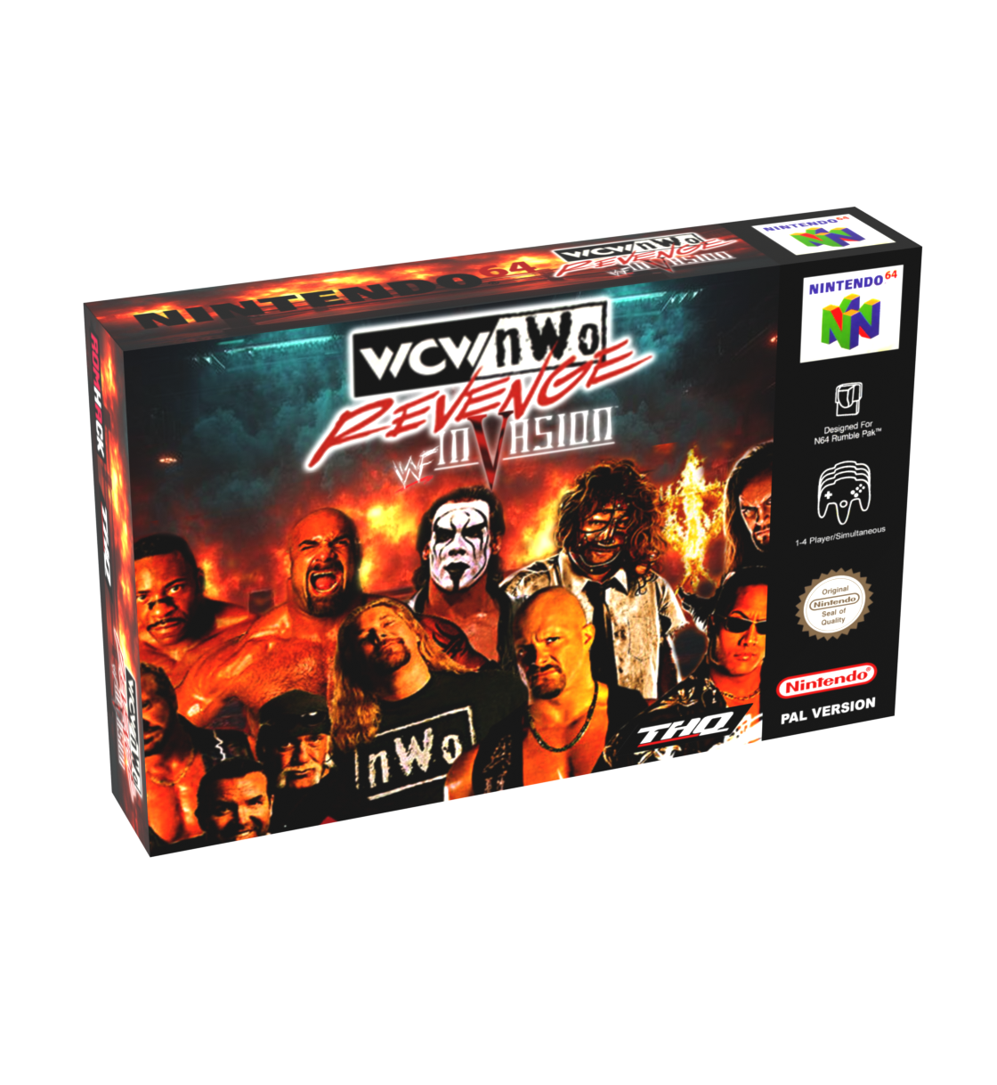 WCW NWO Revenge Invasion Reproduction Box