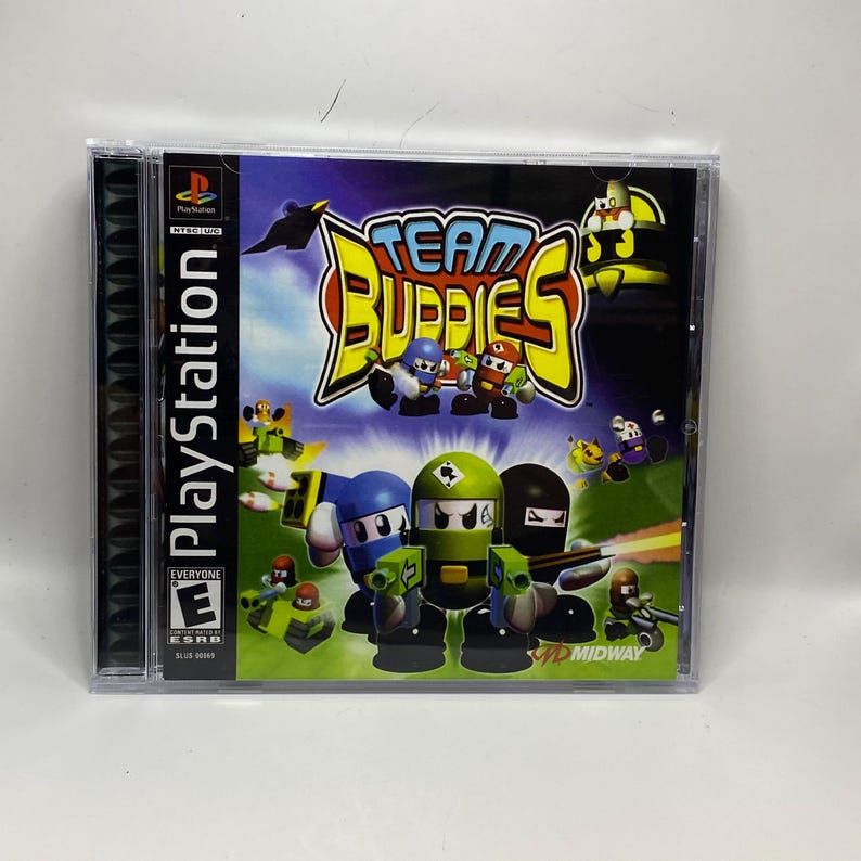 Team Buddies | NTSC | Playstation | PS1 | En | Reproduction Case and Booklet - NO GAME