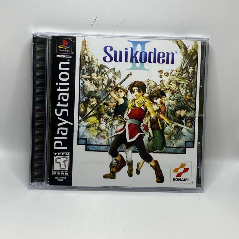 Suikoden II | NTSC | Playstation | PS1 | En | Reproduction Case and Booklet - NO GAME