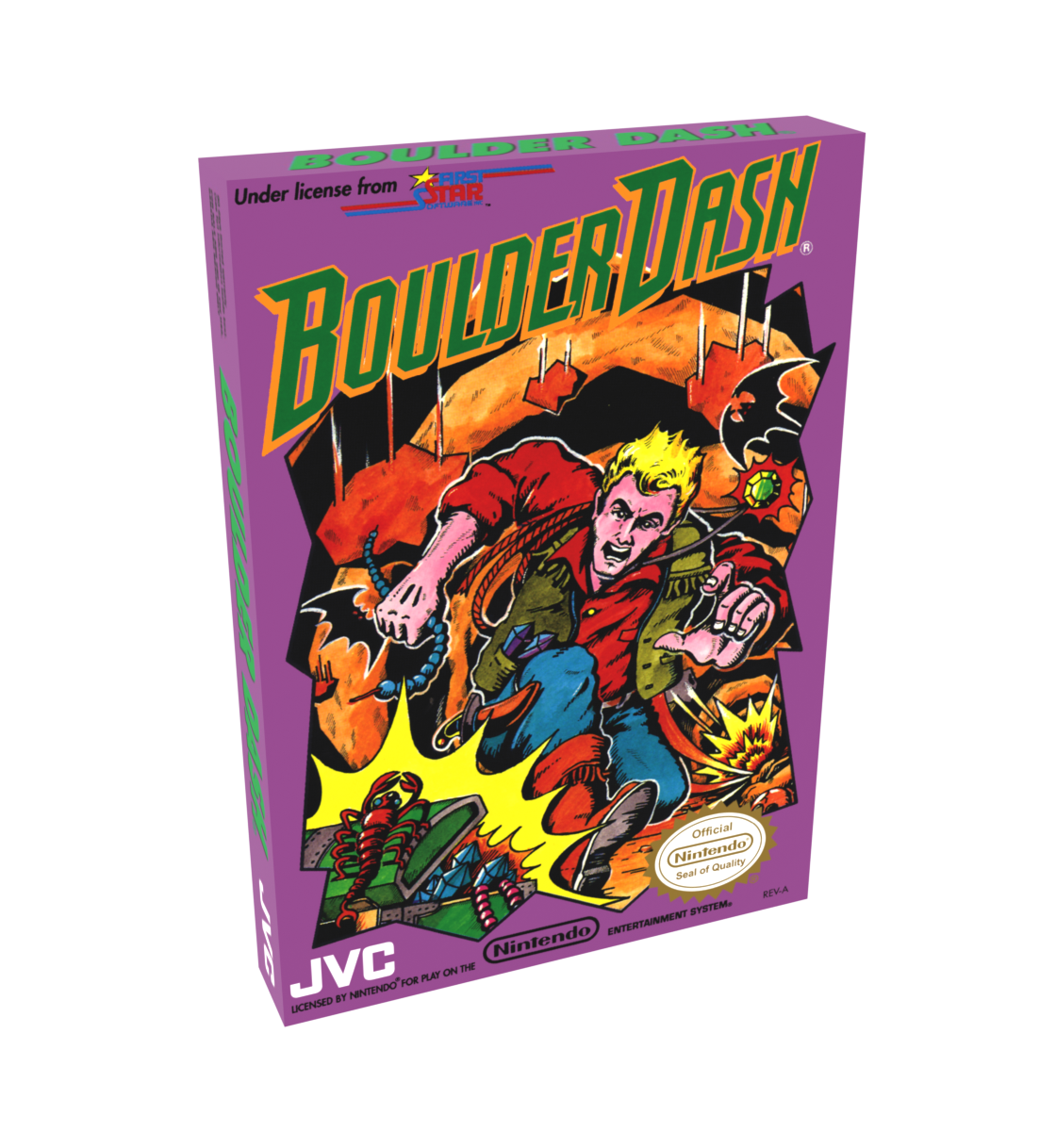 Boulder Dash Reproduction Box