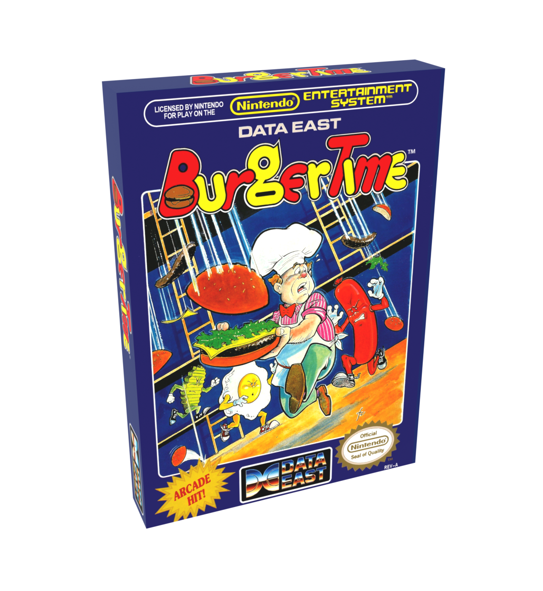 Burger Time Reproduction Box