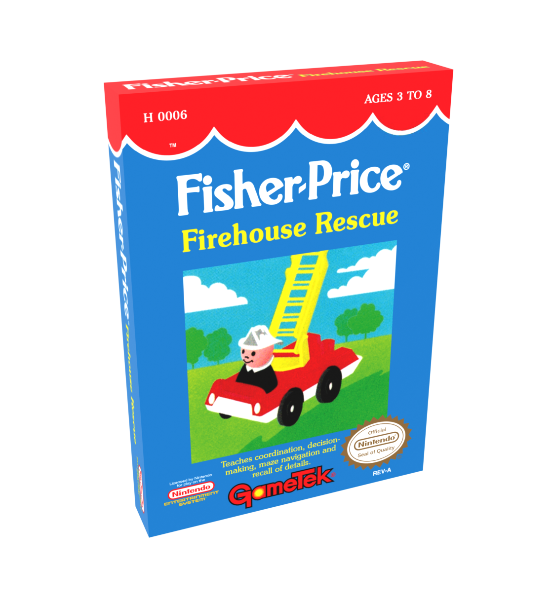 Fisher Price Firehouse Rescue Reproduction Box