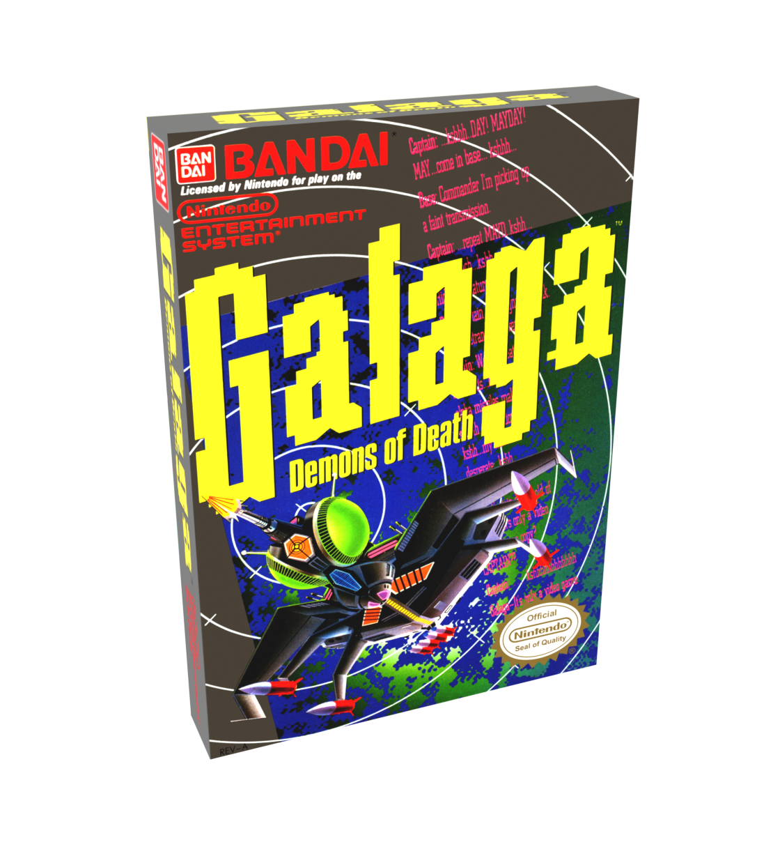 Galaga Demons of Death Reproduction Box