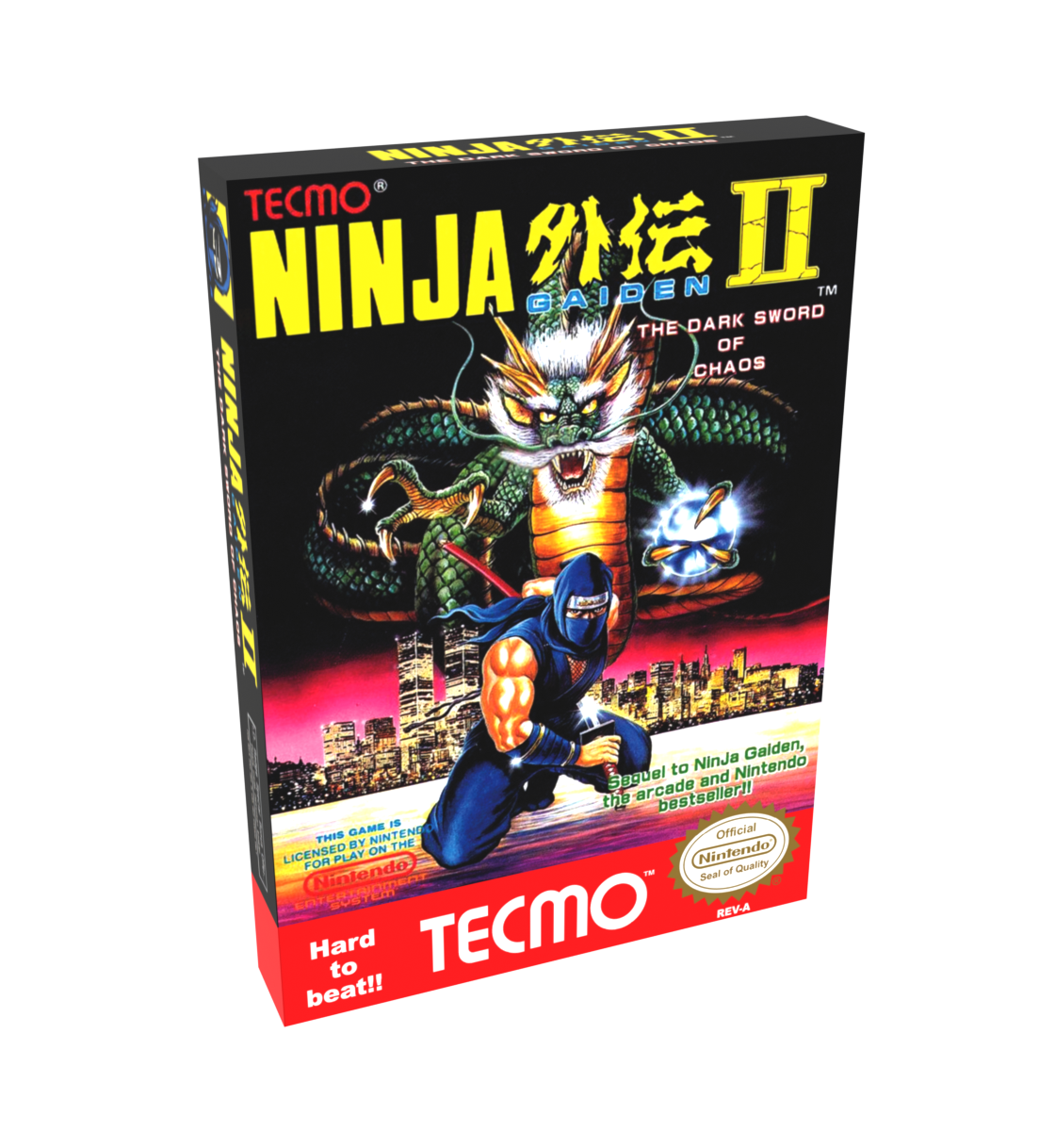 Ninja Gaiden 2 Reproduction Box