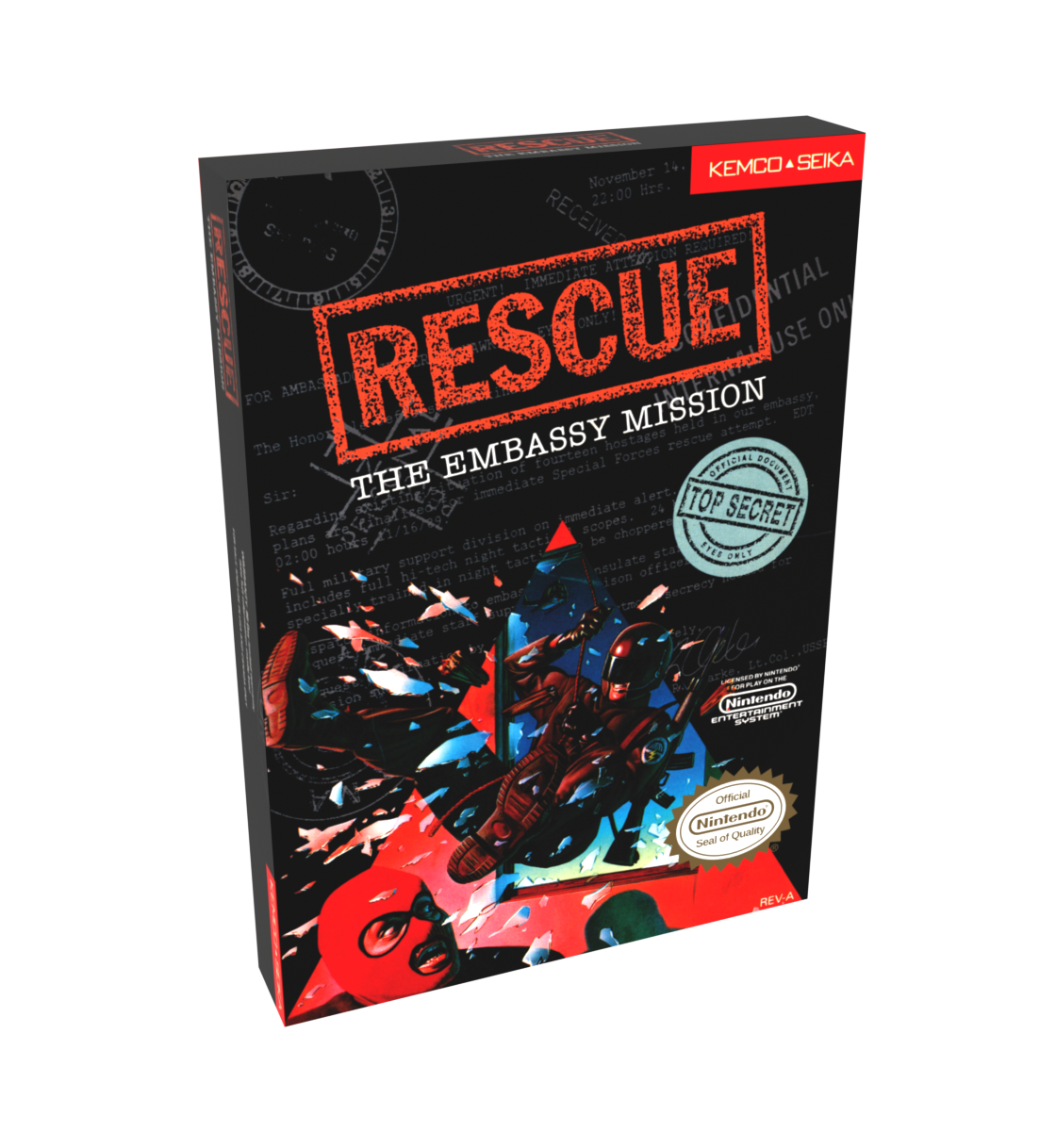 Rescue the Embassy Reproduction Box