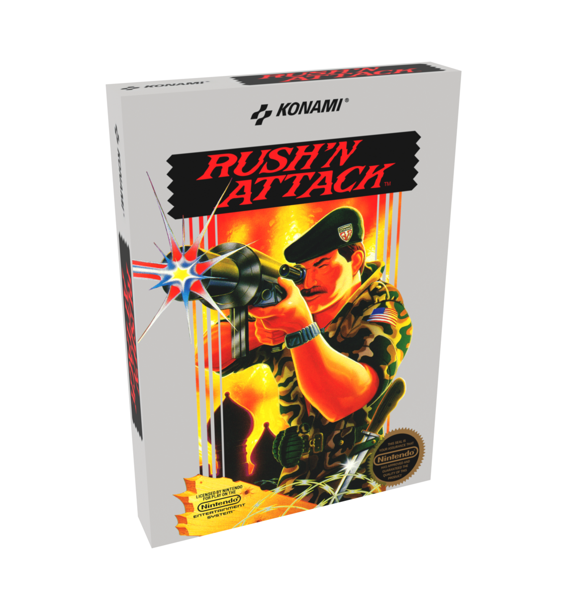 RUSH N ATTACK Reproduction Box