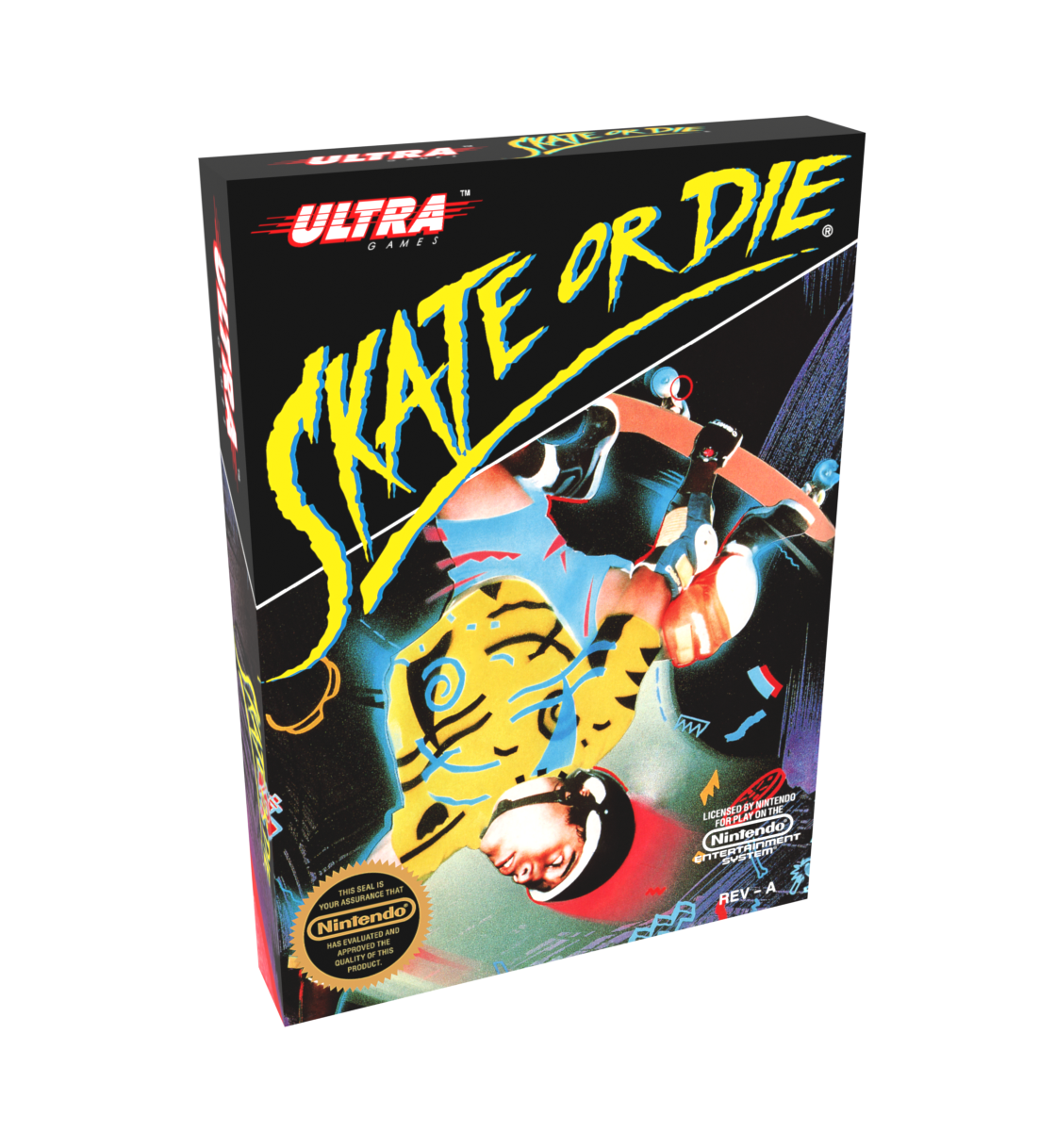 Skate or Die Reproduction Box