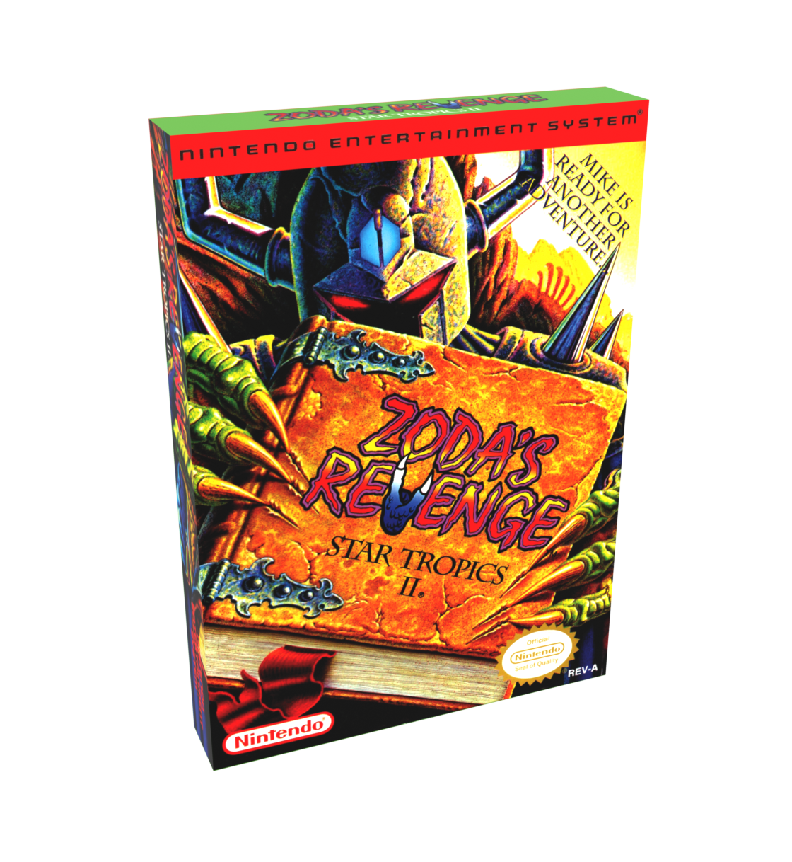 Star Tropics 2 Zoda&#39;s Revenge Reproduction Box