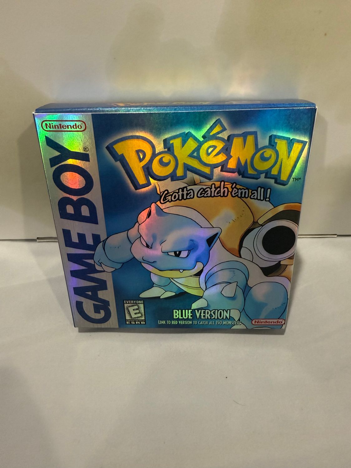 Pokemon Blue Holofoil Reproduction Box