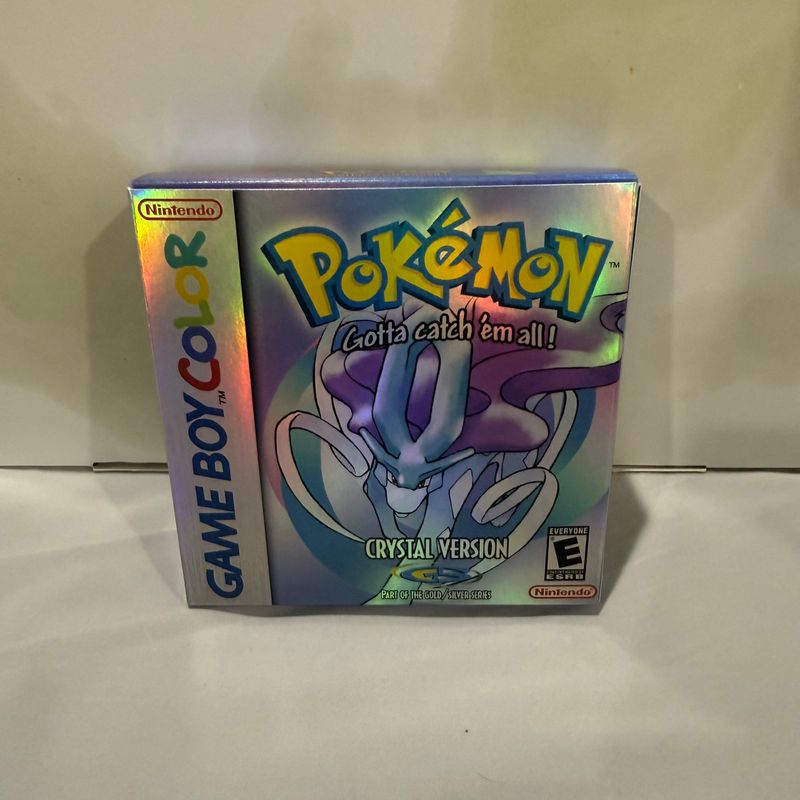 Pokemon Crystal Holofoil Reproduction Box