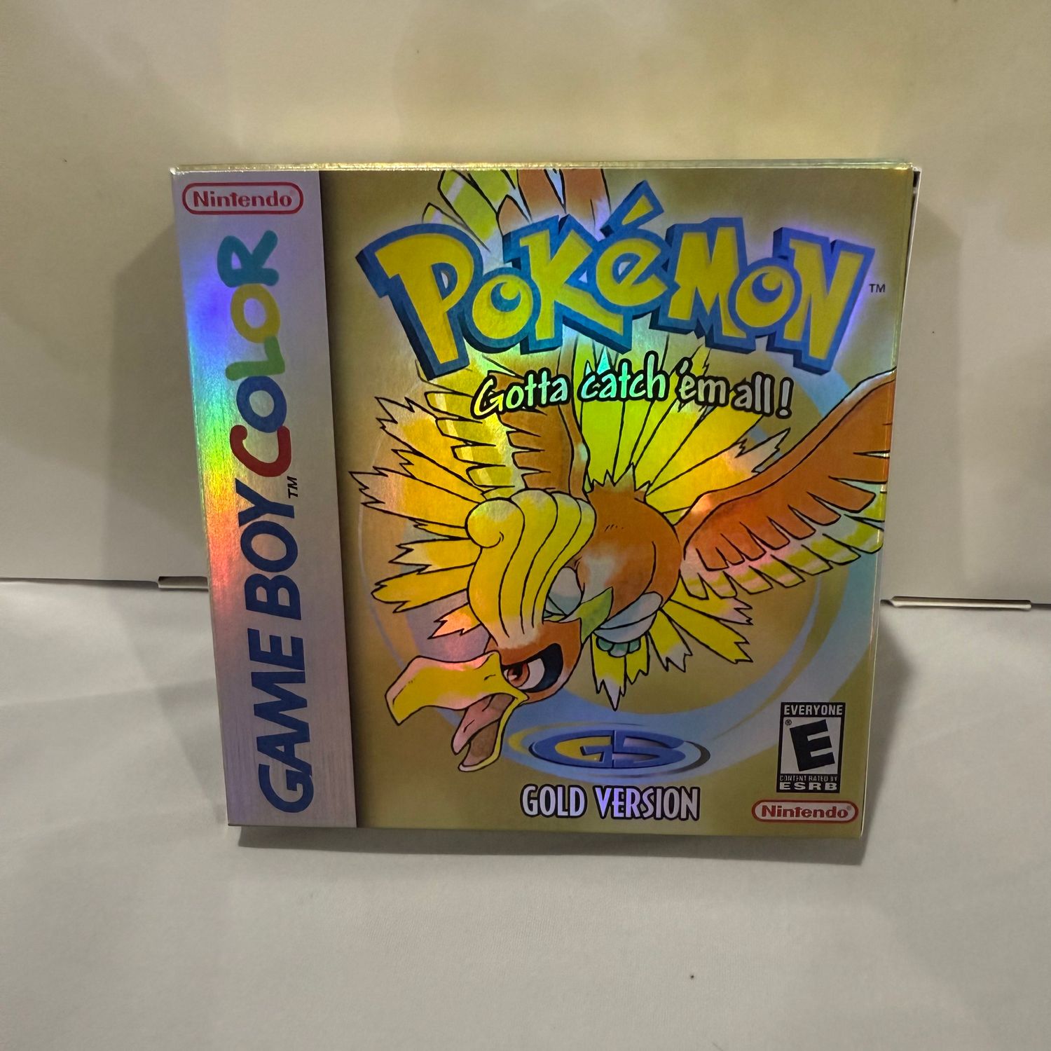 Pokemon Gold Holofoil Reproduction Box