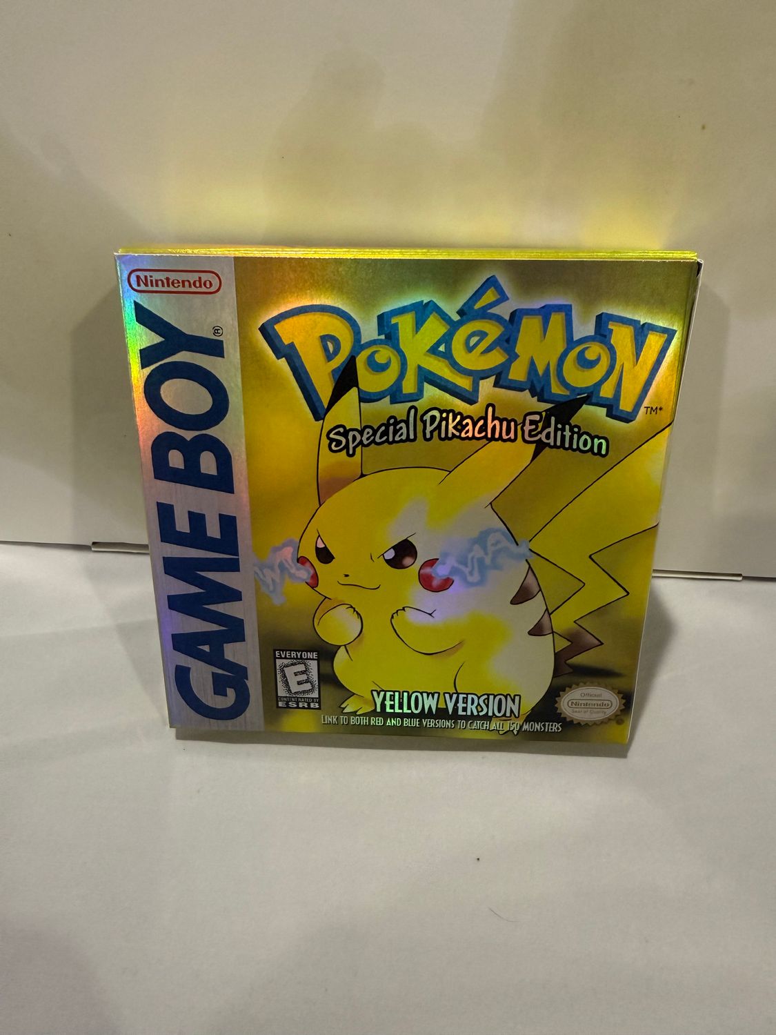 Pokemon Yellow Holofoil Reproduction Box