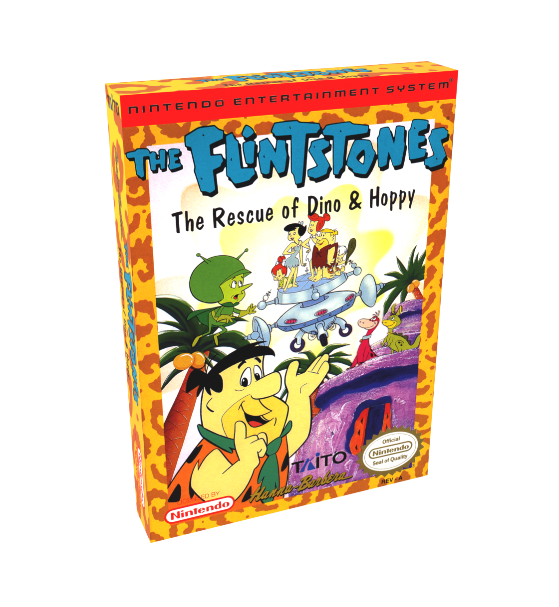 The Flintstones The Rescue of Dino and Hoppy Reproduction Box