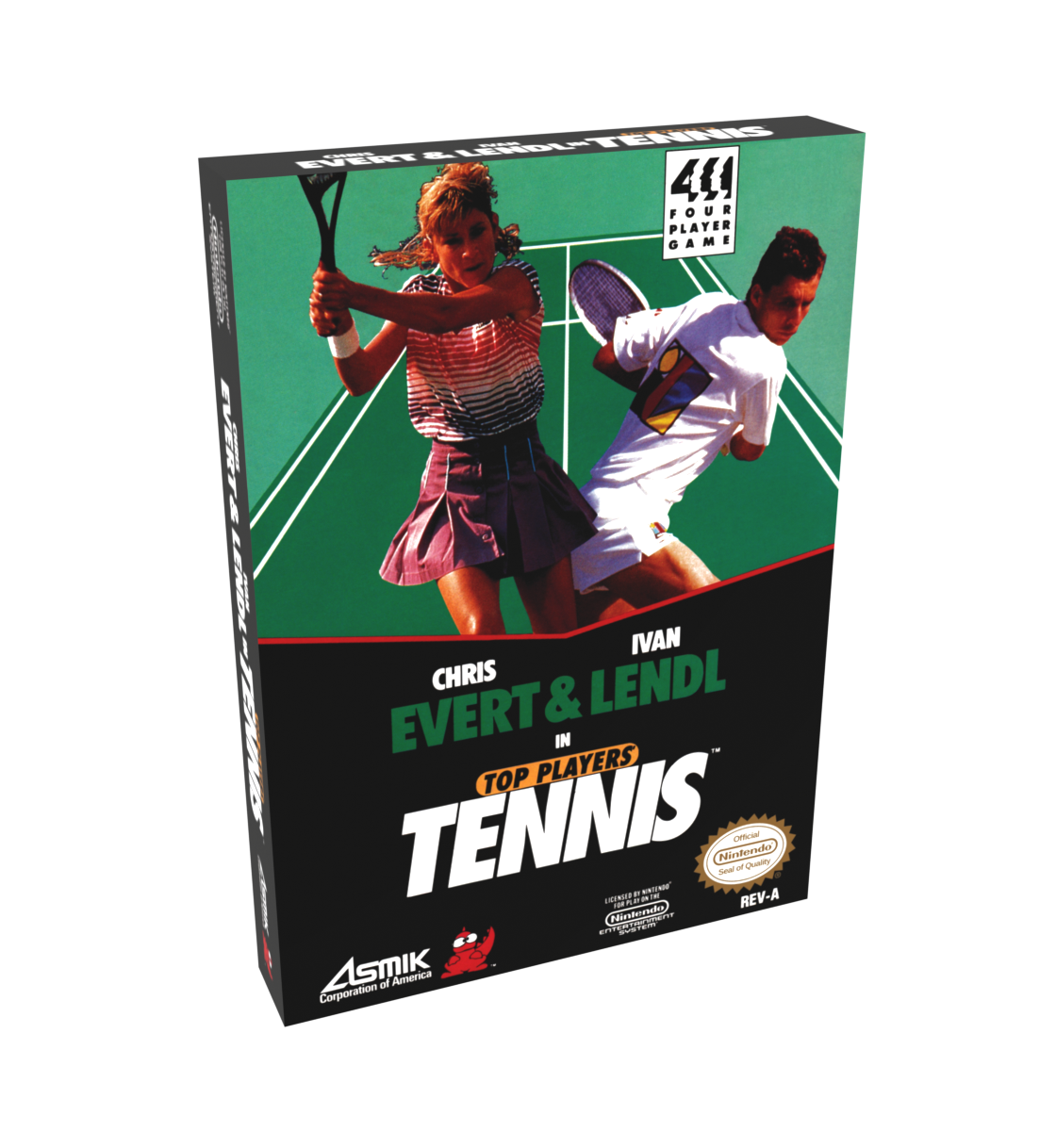 Top Players Tennis Evert &amp; Lendl Reproduction Box