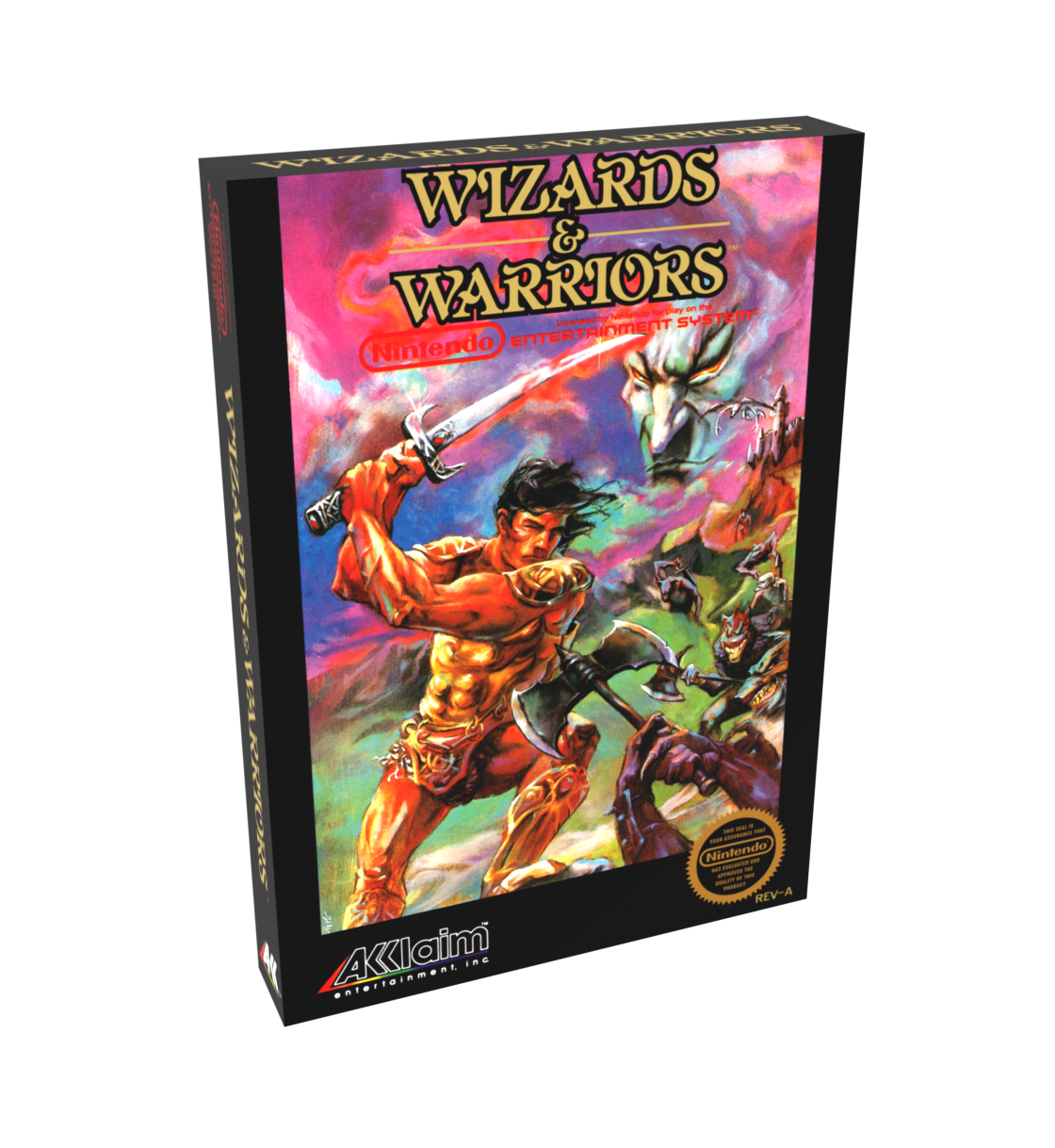 Wizards and Warriors Reproduction Box