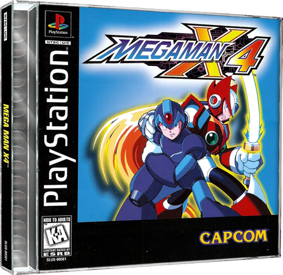 Mega Man X4 | NTSC | Playstation | PS1 | En | Reproduction Case and Booklet - NO GAME