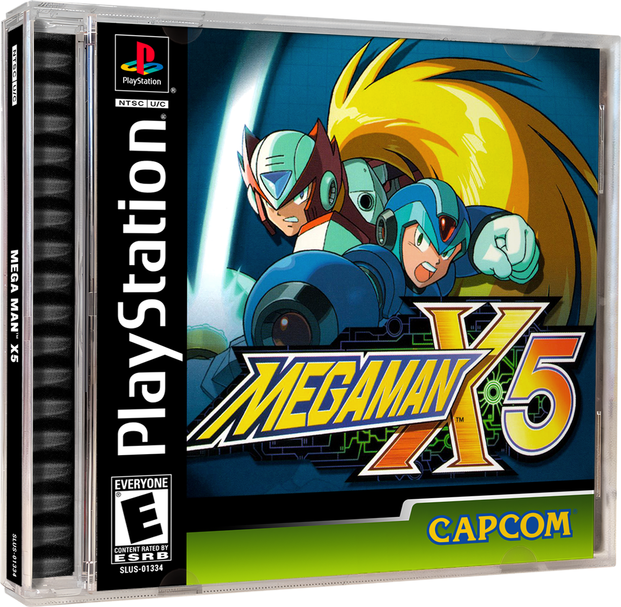 MEGA MAN X5 | NTSC | Playstation | PS1 | En | Reproduction Case and Booklet - NO GAME