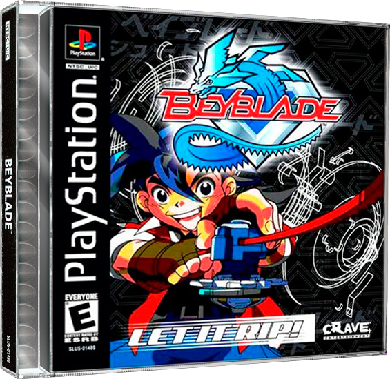 BeyBlade Let it Rip | NTSC | Playstation | PS1 | En | Reproduction Case and Booklet - NO GAME